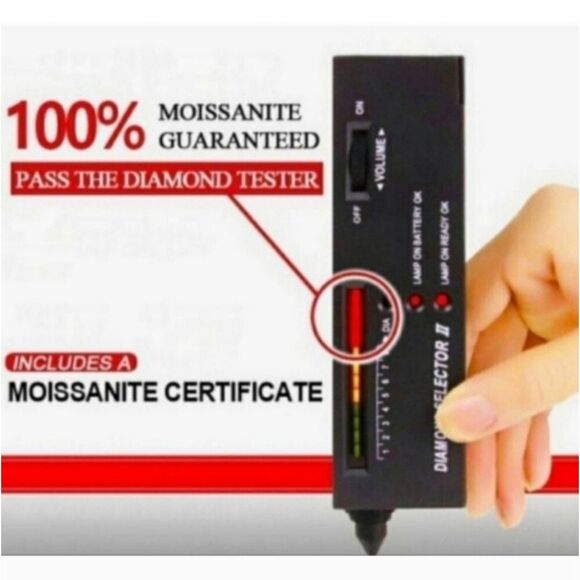 Certified Full VVS1 Moissanite Luxury Halo Stud Earrings Unisex - Picture 7 of 7